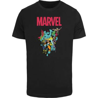 MERCHCODE Тениска Marvel Universe Avengers Pop Group Tee black XXLUB-MC986-00007 - , размер XS