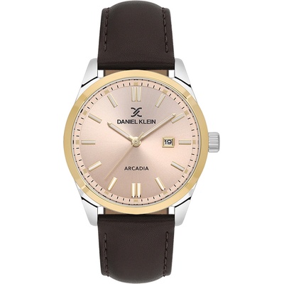Daniel Klein DK. 6.14086-4 Мъжки часовник | Розово злато, кафява кожа | 49.5 мм | Arcadia