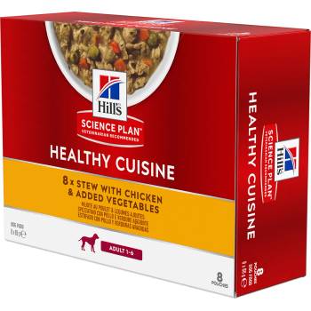 Hill's 24х90г Adult Healthy Cuisine Hill's Science Plan, консервирана храна за кучета, с пиле