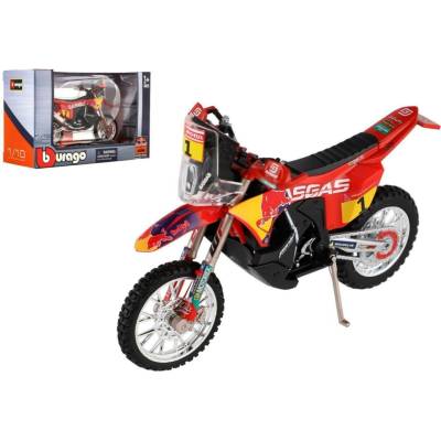 Bburago MotorkaGasGas RX450FDakar 2023 kov/plast 12cm 1:18