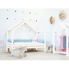 Elis Design Dominant domečková s volitelnou zábranou premium bílá šuplík s nožičkami Zábrany Obě