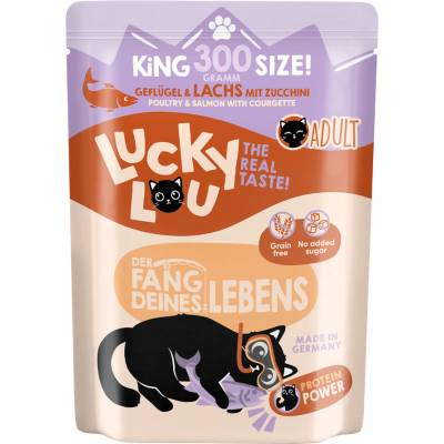 Lucky Lou Adult drůbež a losos 300 g