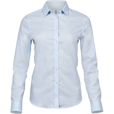 Tee Jays 4025 luxusná elastická halenka s dl. rukávom light modrá