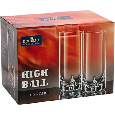 Bohemia Royal & Crystalite Чаша за вода Bohemia Royal Trio 470ml, 6 броя (109655)