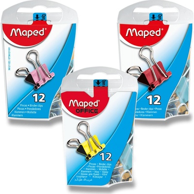 Maped barevné vázací klipy 15 mm 12 ks 361211 – Zboží Živě