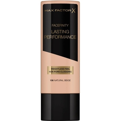 MAX Factor FaceFinity Фон дьо тен Lasting Performance, 106 Natural Beige, 35 ml