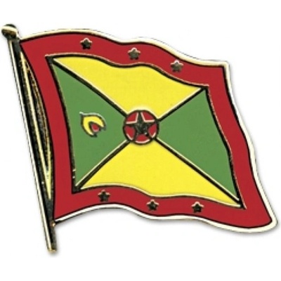 Odznak (pins) 20mm vlajka Grenada - farebný
