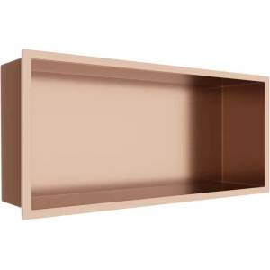 BALNEO Вградена правоъгълна ниша Balneo Wall-Box One с рамка 45x20x10 см, гланцирана мед (B0101040310-2)