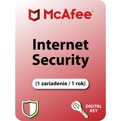 McAfee Internet Security 1 lic. 12 mes.