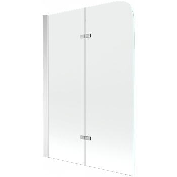 Mexen Felix параван за баня с 2 крила 80 x 140 cm, прозрачен, хром - 890-080-002-01-00 (890-080-002-01-00)