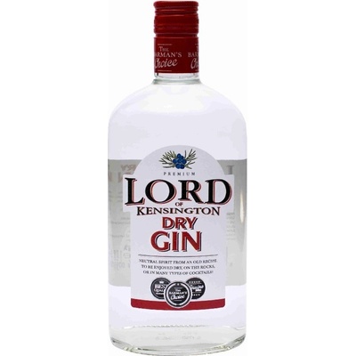 Kensington Dry Gin 37,5% 1 l (holá láhev)