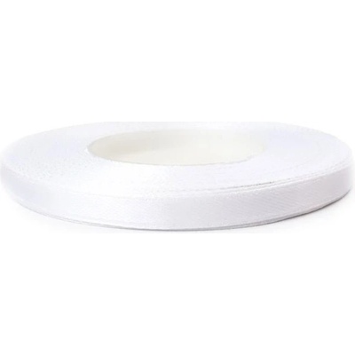 Saténová stuha sněhově bílá 8002 6 mm 30 m – Sleviste.cz