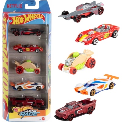 Mattel Hot Wheels Netflix Lets Race 5ks angličáky JBJ79
