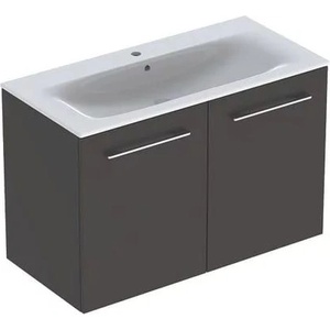 Geberit Комплект стенен шкаф с 2 врати Geberit Selnova lava, тъмносив, 100 см (501.261.00.1)