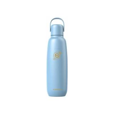 SodaStream Fizz & Go Stainless Steel Soda Bottle 0.9L Double Wall Insulated Thermos Bottle Keeps Hot & Cold for Carbonated Drinks Compatible with DUO, TERRA, ART, ENSO & More, Ice Blue - 1062416440