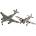 Revell Комплект сглобяеми модели Revell - Военен самолет Месершмит Me262 & P-51B (R03711)