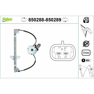 Mechanizmus zdvíhania okna VALEO 850288