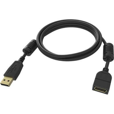 Vision TC-2MUSBEXT-BL USB, USB A, USB A, 2.0, 480 Mbit/s, 2m, černý