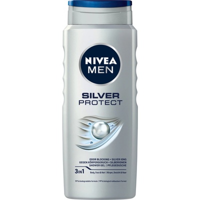 Nivea Men Silver Protect sprchový gel 500 ml