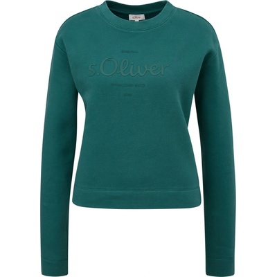 S.Oliver RL Sweatshirt Crew tmavo zelená