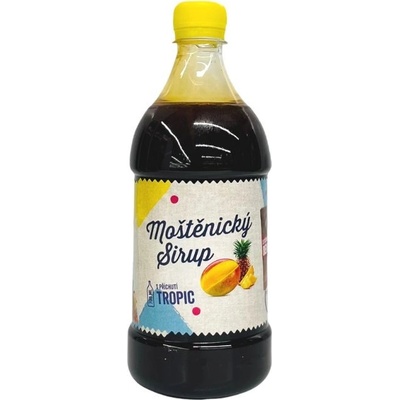 Moštěnický sirup s příchutí tropic se třtinovým cukrem bez konzervantů a sladidel 0,7 l