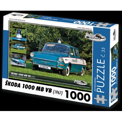 Retro-Auta č. 33 Škoda 1000 MB VB 1967 1000 dílků
