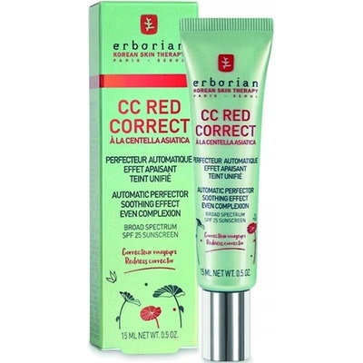 Erborian CC Red Correct Automatic Perfector SPF25 cc krém pro neutralizaci zarudnutí pleti 15 ml – Zbozi.Blesk.cz
