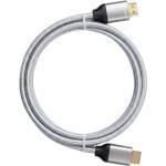  Кабел HDMI към HDMI, v2.1, 8K, 1 m, сребро