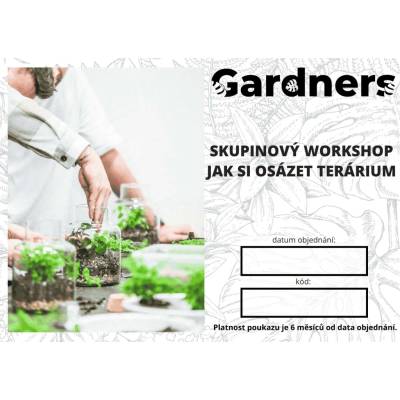 Gardners Soukromý skupinový workshop - Jak si osázet terárium (flexibilní termín)