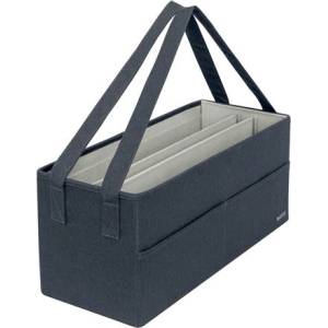 LEITZ Калъф за пренасяне, 3 отделения, LEITZ "Fabric Hot Desking", тъмно сив 64440089 (64440089)