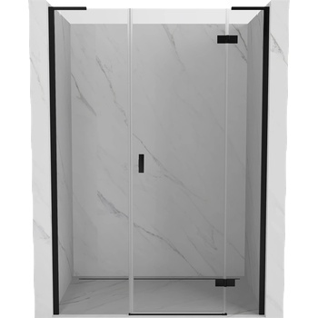 Mexen Mist-H L врати за душ кабина десни 150 см, прозрачни, черни - 8A5L-150-001-70-00-P (8A5L-150-001-70-00-P)