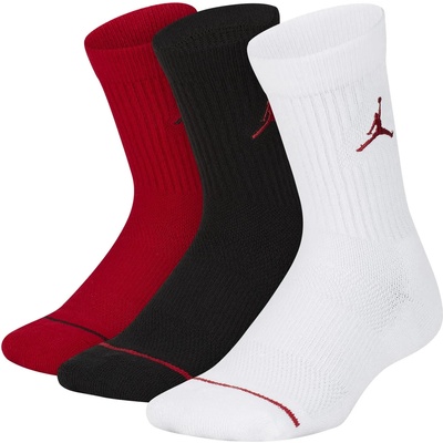 Air Jordan Детски чорапи Air Jordan 3 Pack Crew Socks Infant's - Gym Red