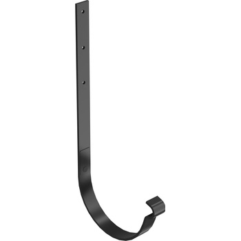 Bryza STAL Kovový držiak žľabu rovný 150 mm čierny