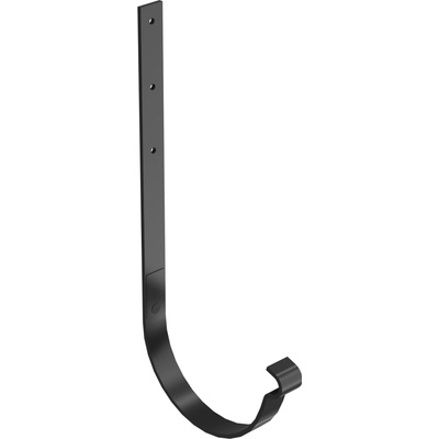 Bryza STAL Kovový držiak žľabu rovný 150 mm čierny