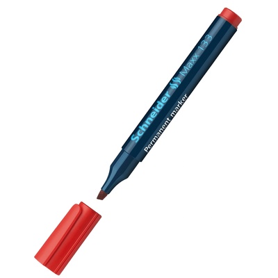 Schneider Маркер перманентен Schneider Maxx 133, скосен връх, Червен