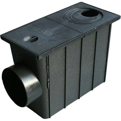 ACO Lapač geiger vstup DN 50-110 boční výstup DN 110 černý – Sleviste.cz