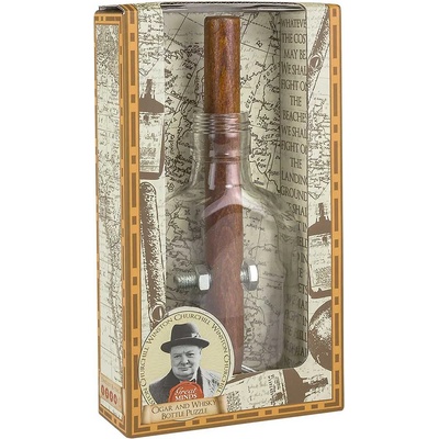 Professor Puzzle Логически пъзел Professor Puzzle - Цигарата и бутилката с уиски на Чърчил (GM1350)