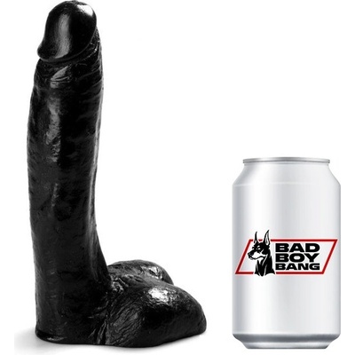 ToyJoy Get Real 6 Inch čierne menšie dildo s prísavkou a semenníkmi 16,5 x 4,3 cm