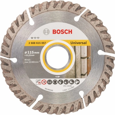 BOSCH Diamantový dělicí kotouč Standard for Universal 115 × 22,23 2.608.615.057