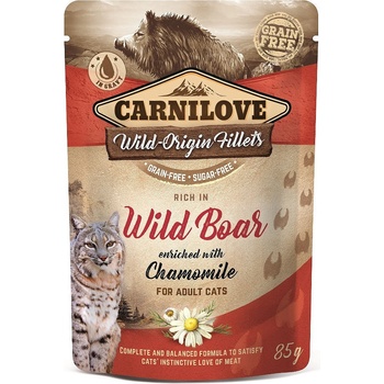 CARNILOVE cat ADULT WILD Boar chamomile 85 g