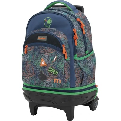 Sportandem Ученическа раница на колелца Tandem Crash