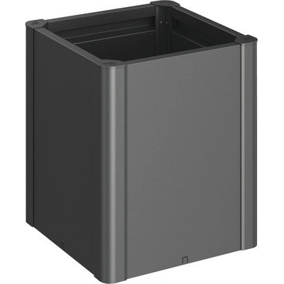Biohort Vyvýšený záhon Belvedere Midi plechový 53 x 53 x 61 cm tmavosivý metalický