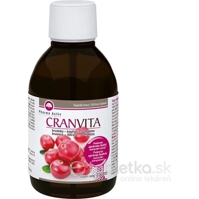 Pharma Activ Cranvita Brusnica Žihľava D-manóza šťava 250 ml