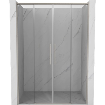 Mexen Rox Дуо плъзгащи се душ врати 140 см, прозрачни, матов никел - 8C2-140-002-97-00 (8C2-140-002-97-00)