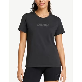 PUMA Train Logo Short Sleeve Tee Black