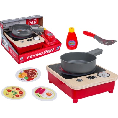 RKToys Dřevěná kuchyňka Little Frying Pan s doplňky