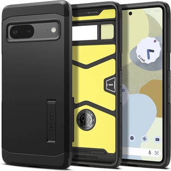 Image 1 of Spigen Калъф с Поставка за Google Pixel 7, Spigen Tough Armor Case, Черен (ACS04701)