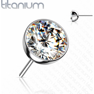 S4U Kamínek k PUSH IN piercing do nosu TITAN TIT1147C-050