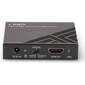 Lindy Аудио вграждащо устройство HDMI 18G, Lindy 38203 (38203)