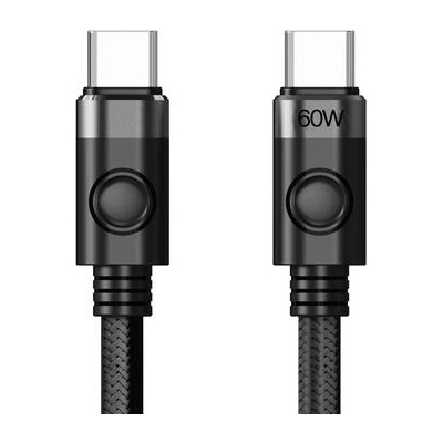 ORICO Кабел, Orico CDX-60CC-BK, USB C-to-C PD 60W Charging, 1.0m, Черен цвят (CDX-60CC-BK-BP)